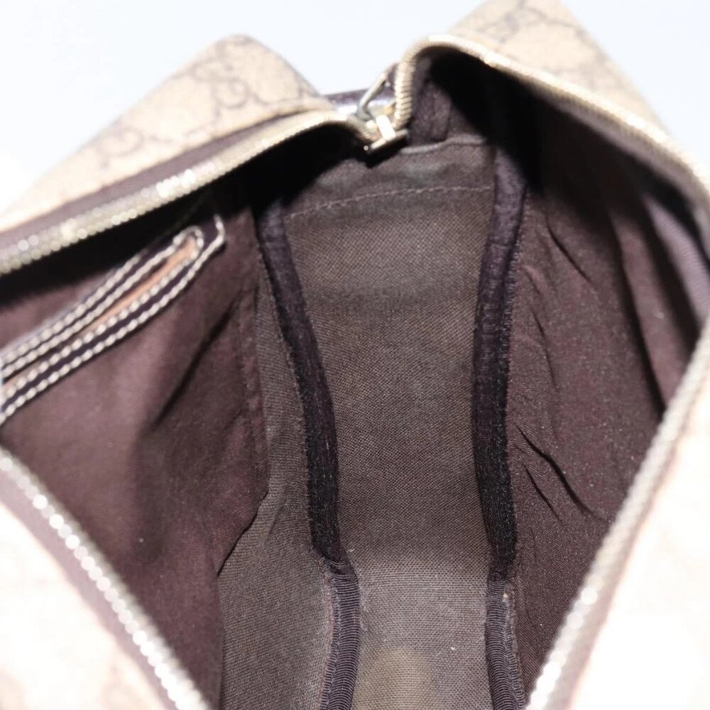 GUCCI GG Supreme Shoulder Bag PVC Beige Gold 201448 Auth 154420 - Picture 11 of 16